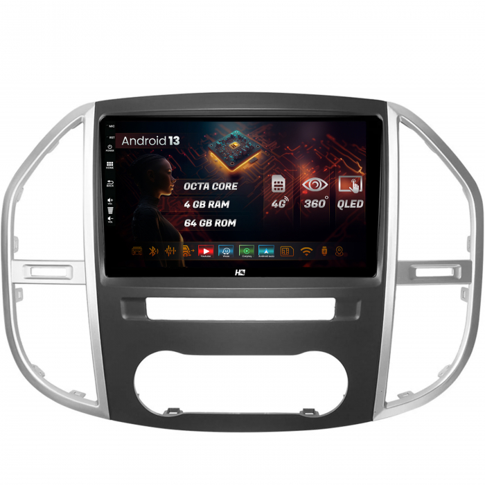 Navigatie Android Mercedes Benz Vito 4GB QLED | Hub64.ro [1]