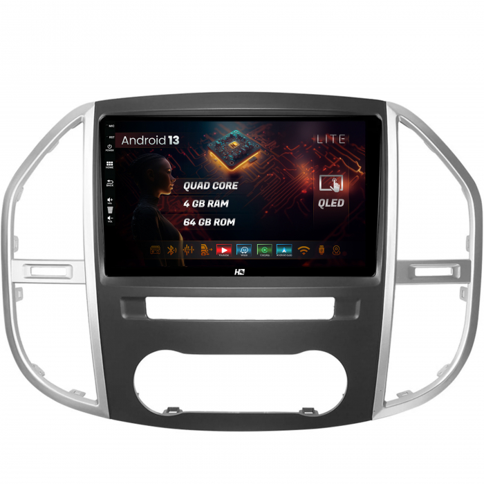 Navigatie Android Mercedes Benz Vito 4GB QLED | Hub64.ro [1]