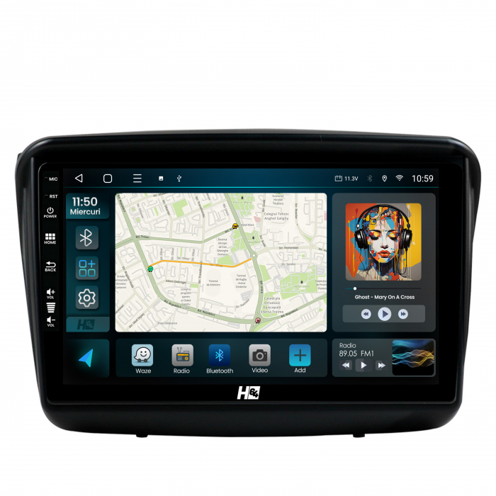 Navigatie QLED Android Mitsubishi L200 / Pajero 4GB [2]