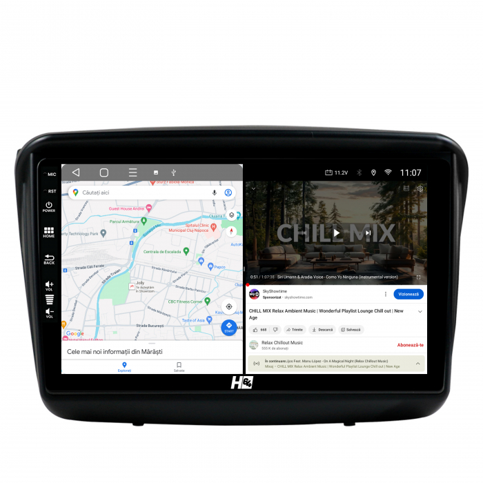 Navigatie QLED Android Mitsubishi L200 / Pajero 4GB [6]