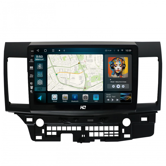 Navigatie Android 13 Mitsubishi Lancer QLED | Hub64.ro [2]
