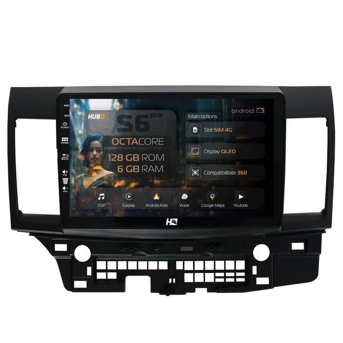 Navigatie Android 13 Mitsubishi Lancer 6GB | Hub64.ro [1]
