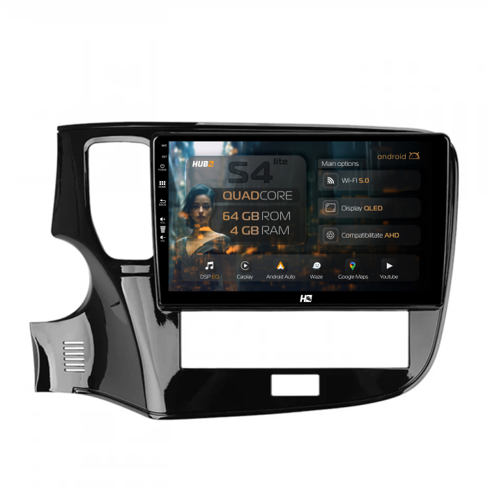 Navigatie QLED Android Mitsubishi Outlander 3 4GB | HUB64 [1]