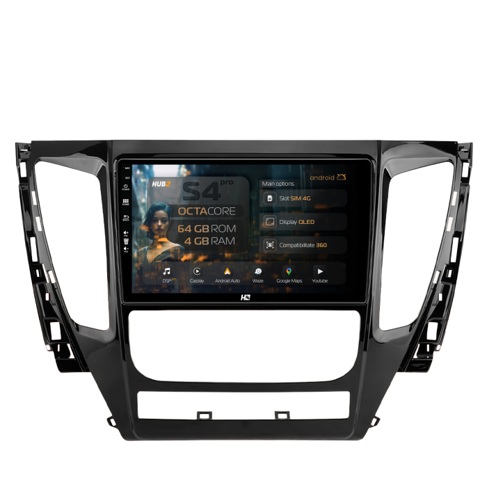 Navigatie Android 13 Mitsubishi Pajero (2016-2018) QLED | Hub64.ro [1]