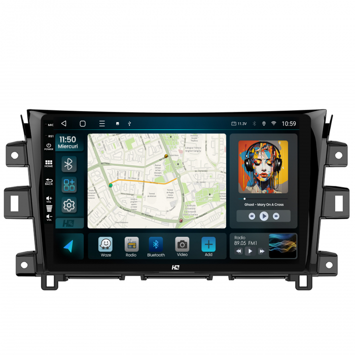 Navigatie Android 13 Nissan Navara QLED | Hub64.ro [2]
