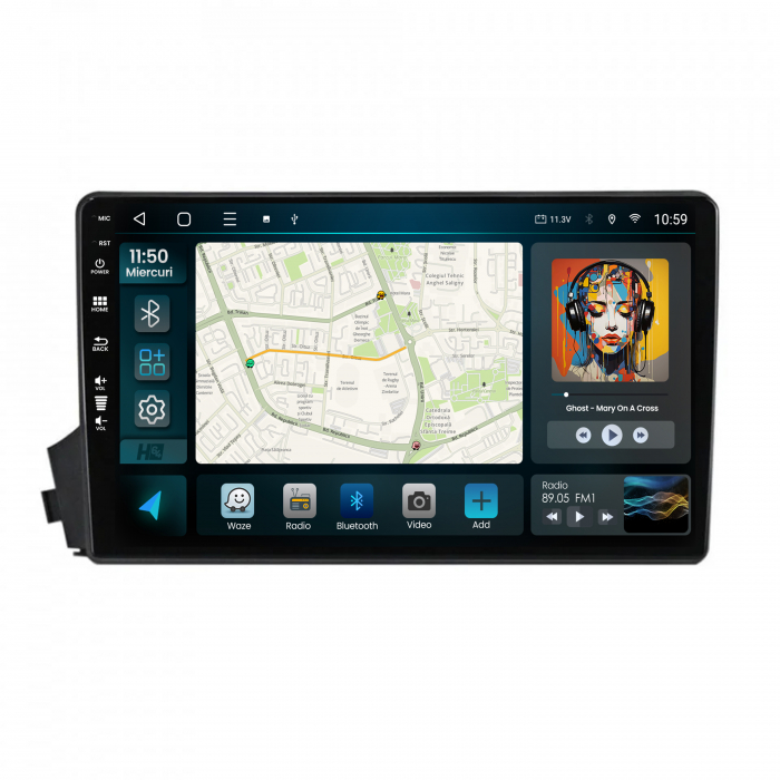 Navigatie Android 13 Ssangyong Actyon-Kyron (2005-2011) 8GB | Hub64.ro [2]