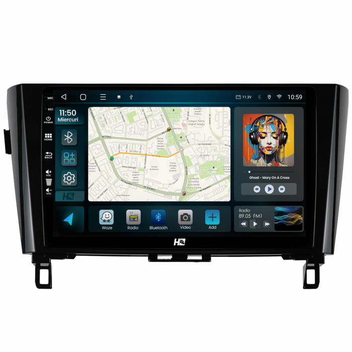 Navigatie Android 13 Nissan Qashqai/X-trail 4G 6GB | Hub64.ro [2]