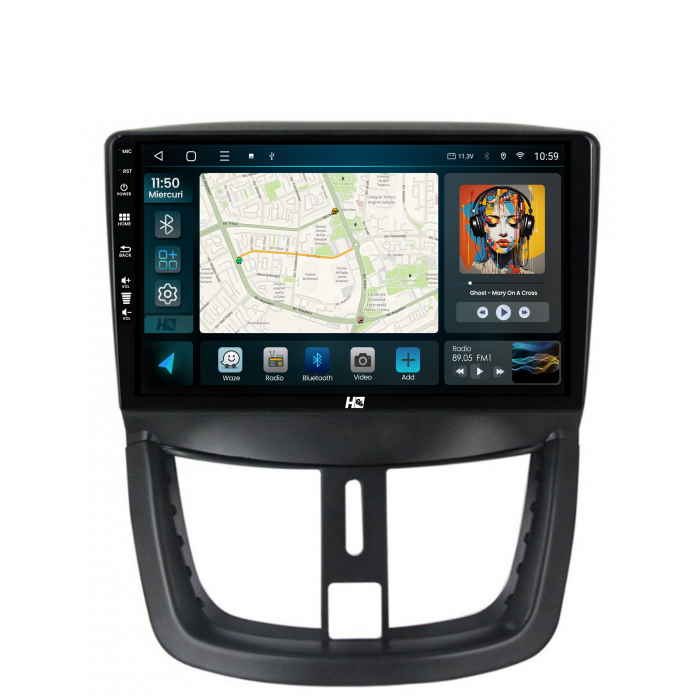 Navigatie QLED Android 13 Peugeot 207 | Hub64.ro [2]