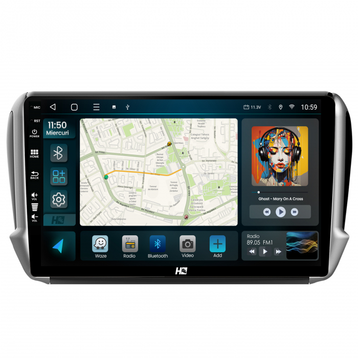 Navigatie QLED Peugeot 208/2008 4GB | Hub64.ro [2]