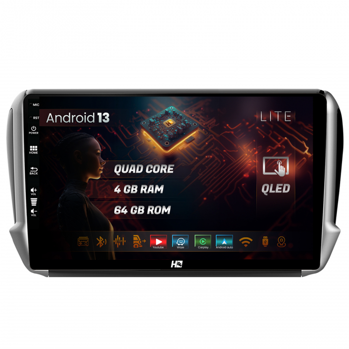 Navigatie QLED Peugeot 208/2008 4GB | Hub64.ro [1]
