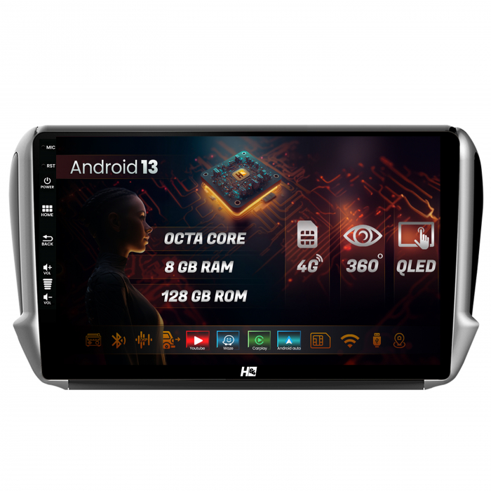 Navigatie Android Peugeot 208/2008 8GB | Hub64.ro [1]