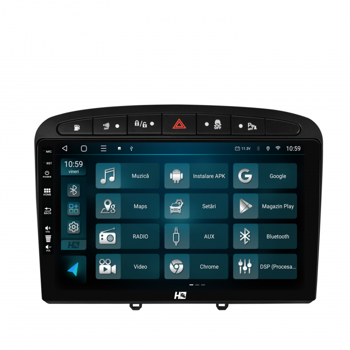 Navigatie Android 13 Peugeot 308/408 QLED | Hub64.ro [3]