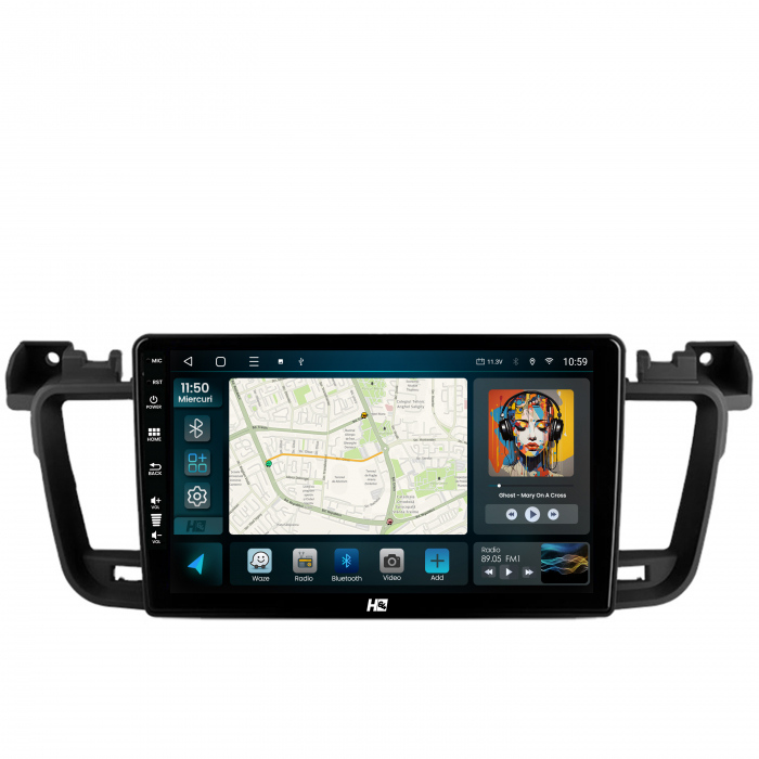 Navigatie Android 13 Peugeot 508 4GB QLED | Hub64.ro [2]