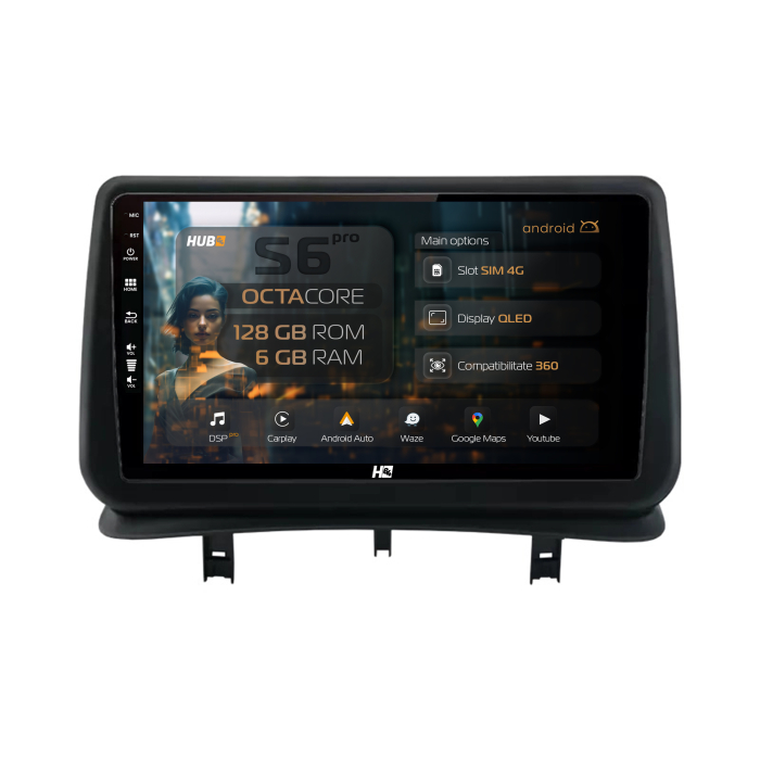 Navigatie Android Renault Clio 3 6GB | Hub64.ro [1]