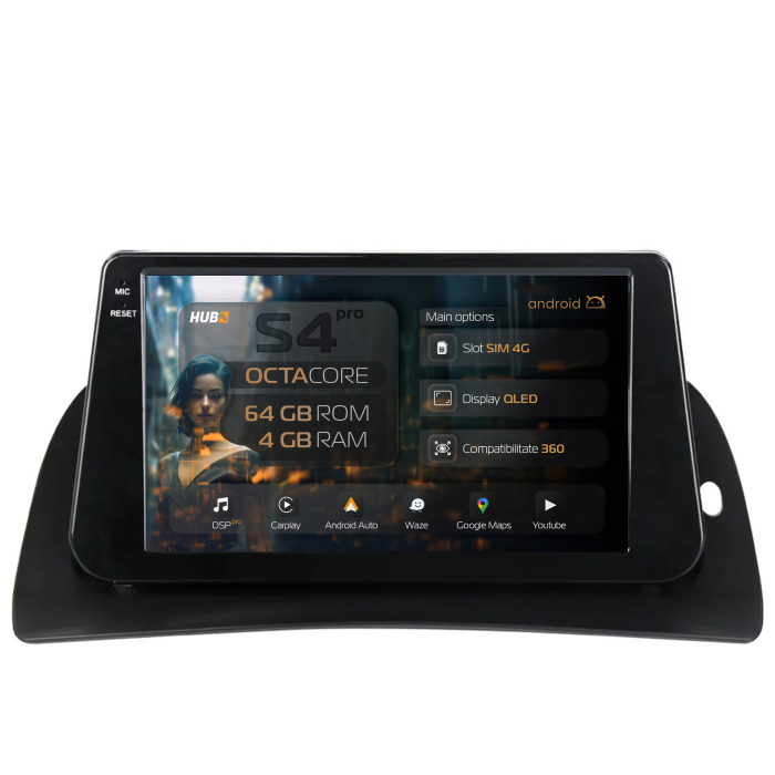 Navigatie Android 13 Ssangyong Actyon-Kyron (2005-2011) QLED | Hub64.ro [1]