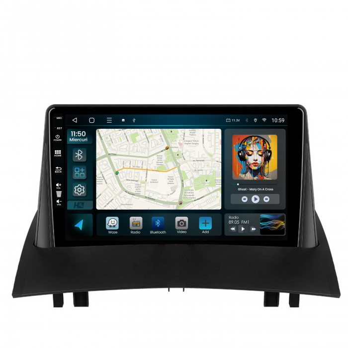 Navigatie Android 13 Renault Megane 2 9" QLED | Hub64.ro [2]