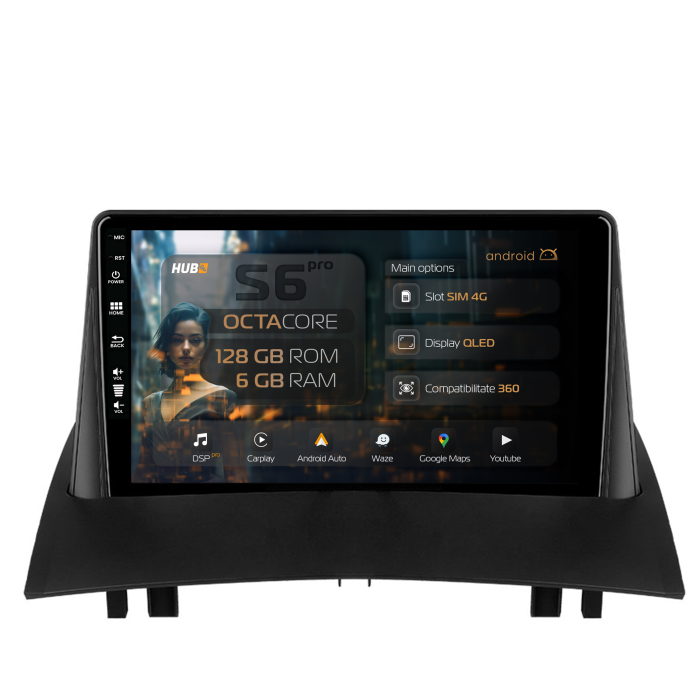 Navigatie Android 13 Renault Megane 2 6GB | Hub64.ro [1]