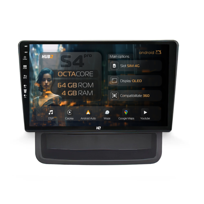 Navigatie Android 13 Renault Trafic / Opel Vivaro (2010-2014) QLED | Hub64.ro [1]