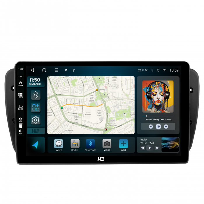 Navigatie Android 13 Seat Ibiza 4GB QLED | Hub64.ro [2]