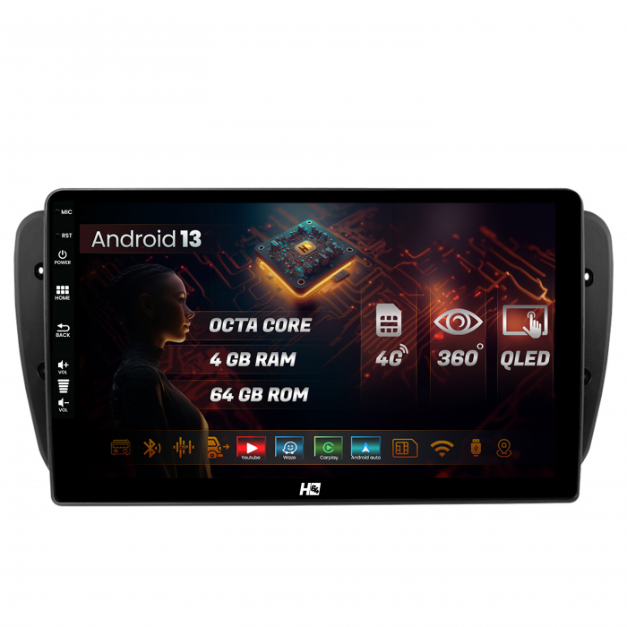 Navigatie Android 13 Seat Ibiza 4GB QLED | Hub64.ro [1]