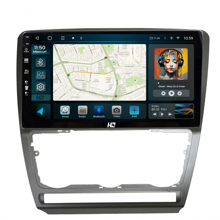 Navigatie Android 13 Skoda Octavia 2 4G 6GB | Hub64.ro [2]
