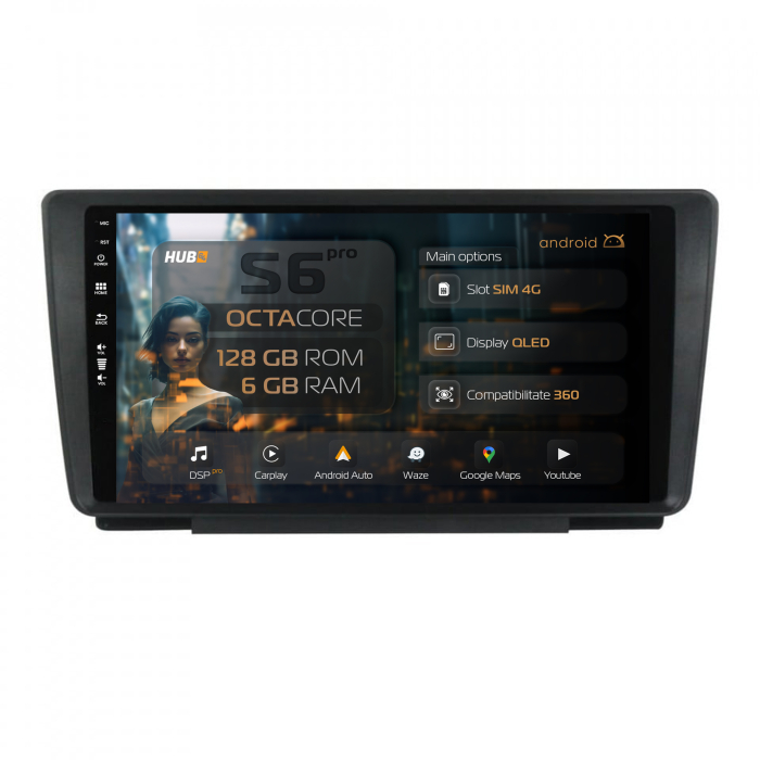 Navigatie Android 13 Skoda Octavia 2 4G 6GB | Hub64.ro [1]