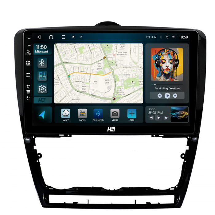 Navigatie Android 13 Skoda Octavia 2 8GB | Hub64.ro [2]