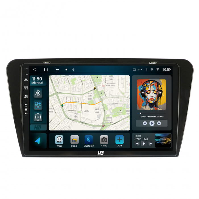 Navigatie Android 13 Skoda Octavia 3 QLED | Hub64.ro [2]
