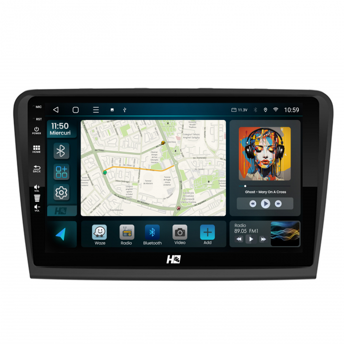 Navigatie Android 13 Skoda Superb 2 QLED | Hub64.ro [2]