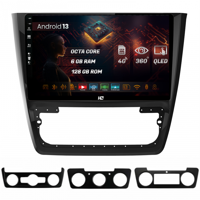 Carplay Skoda Yeti 10Inch 4G 6GB 6+128GB | Hub64.ro [1]