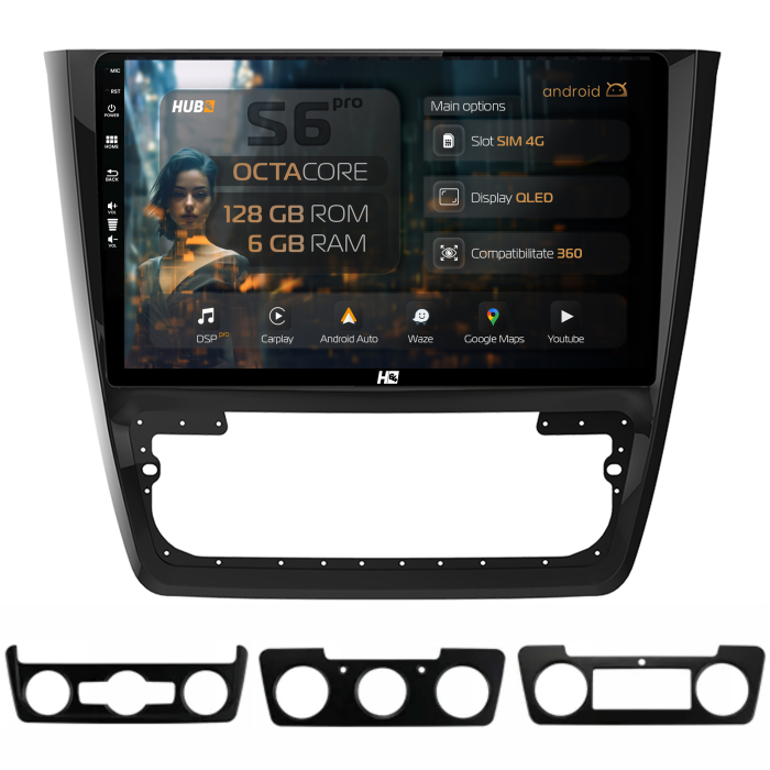 Carplay Skoda Yeti 10Inch 4G 6GB 6+128GB | Hub64.ro [1]