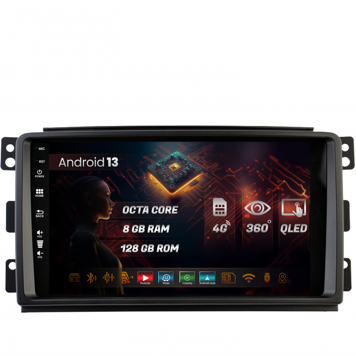 Carplay SMART Fortwo 2007-2011 8+128GB Slot 4G | HUB64 [1]