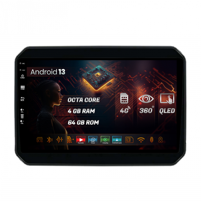 Navigatie QLED Android Suzuki Ignis 2013+ 4GB | Hub64.ro [1]