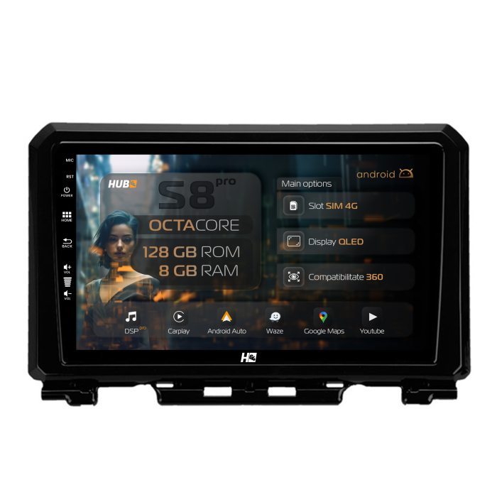 Navigatie Android 13 Suzuki Jimny 8+128GB | Hub64.ro [1]