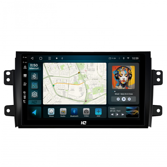 Android 13 Suzuki SX4 / Fiat Sedici QLED | Hub64.ro [2]