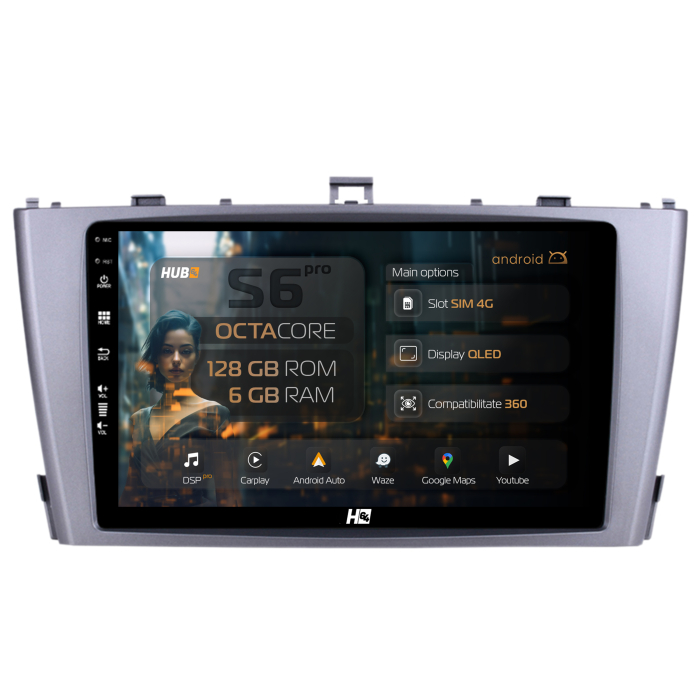 Navigatie Android 13 Toyota Avensis 4G 6GB | Hub64.ro [1]