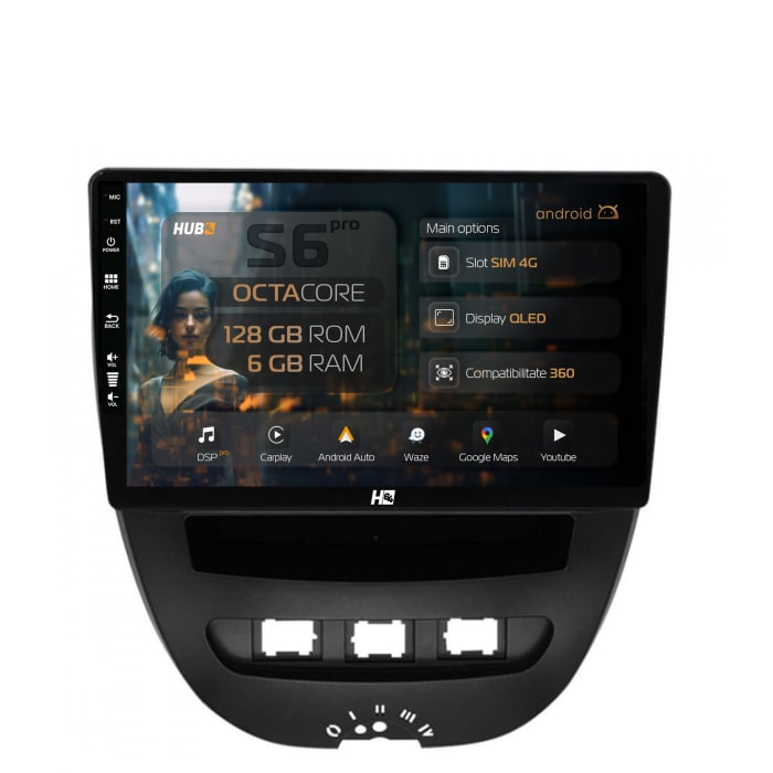 Navigatie Android Toyota RAV4 6+128GB | Hub64.ro [1]