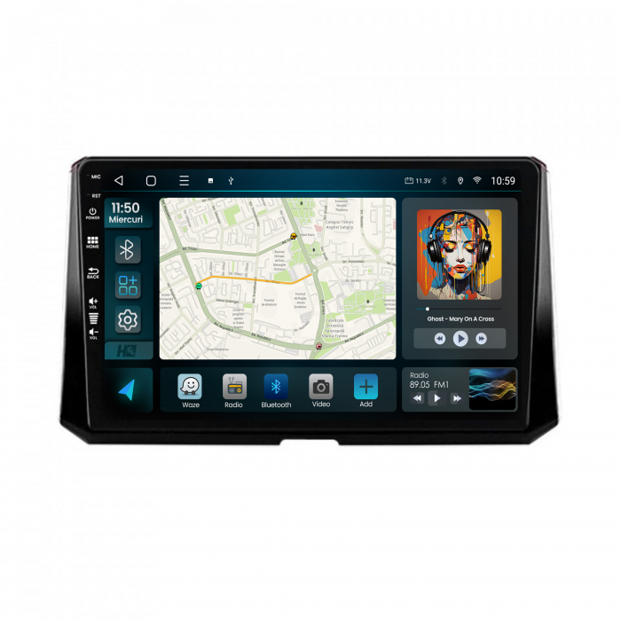 Navigatie Android 13 Toyota Corolla QLED | Hub64.ro [2]