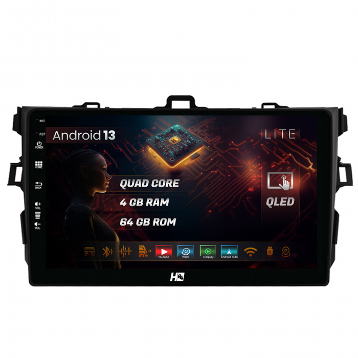 Navigatie Android 13 Toyota Corolla QLED | Hub64.ro [1]