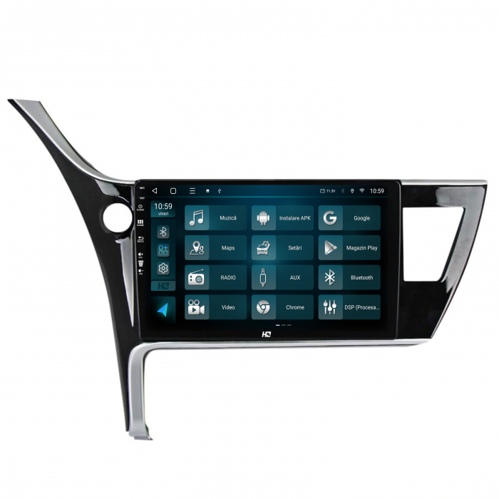Navigatie Android 13 Toyota Corolla / Auris (2017-2020) QLED | Hub64.ro [3]