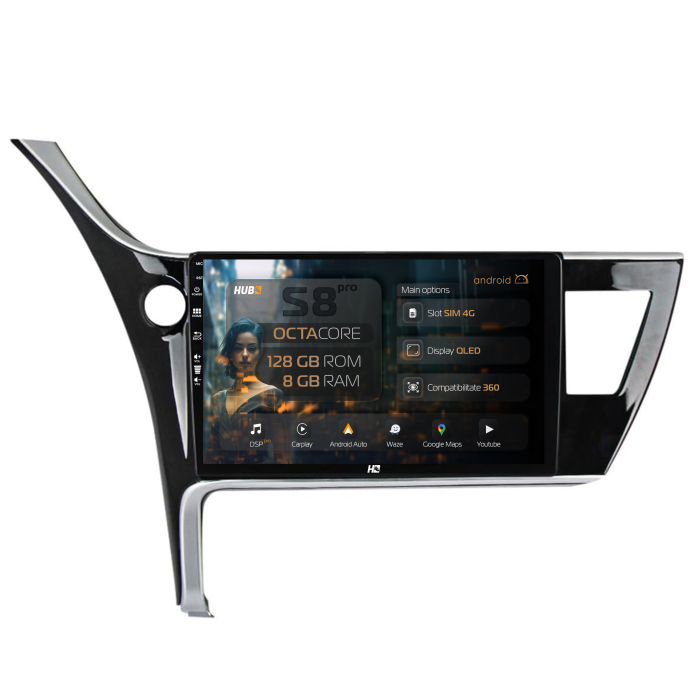 Navigatie Android 13 Corolla / Auris (2017-2020) 8+128GB | Hub64.ro [1]