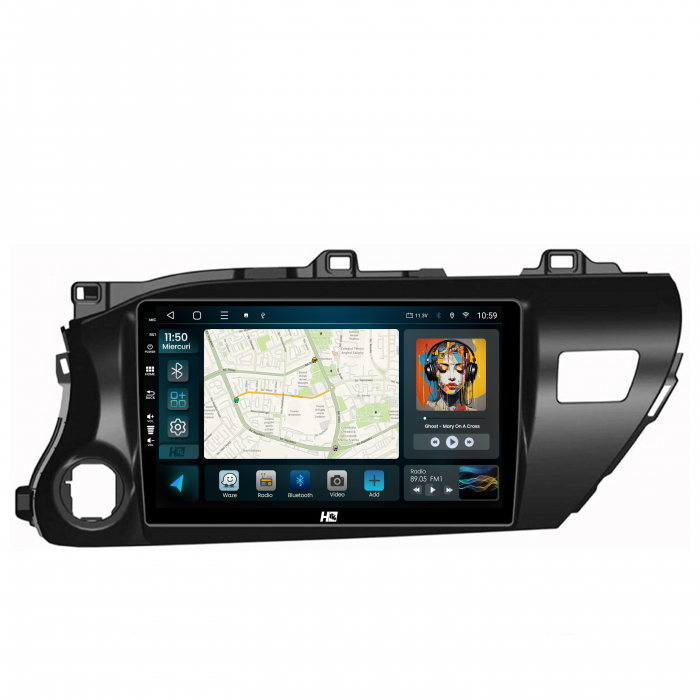 Navigatie Android 13 Toyota Hilux QLED | Hub64.ro [2]
