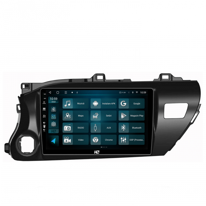 Navigatie Android 13 Toyota Hilux QLED | Hub64.ro [3]