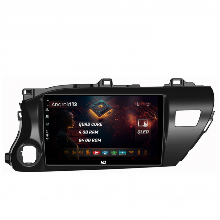 Navigatie Android 13 Toyota Hilux QLED | Hub64.ro [1]