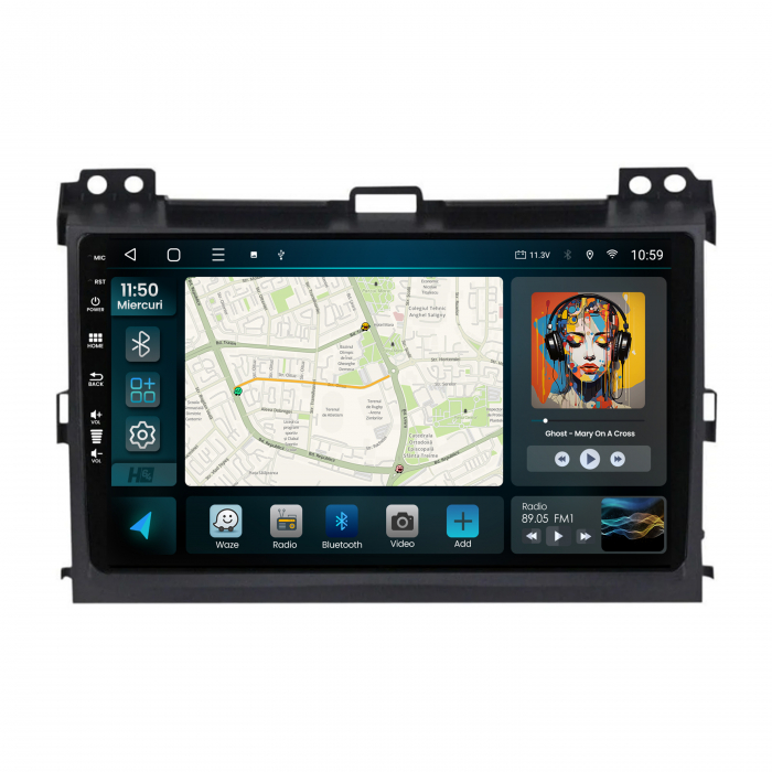 Navigatie Android 13 Toyota Prado QLED | Hub64.ro [2]