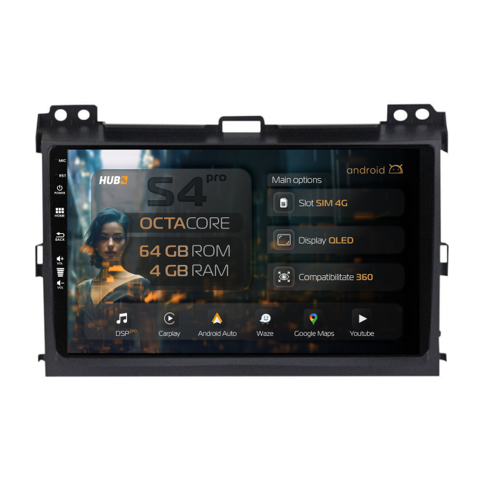 Navigatie Android 13 Toyota Prado QLED | Hub64.ro [1]