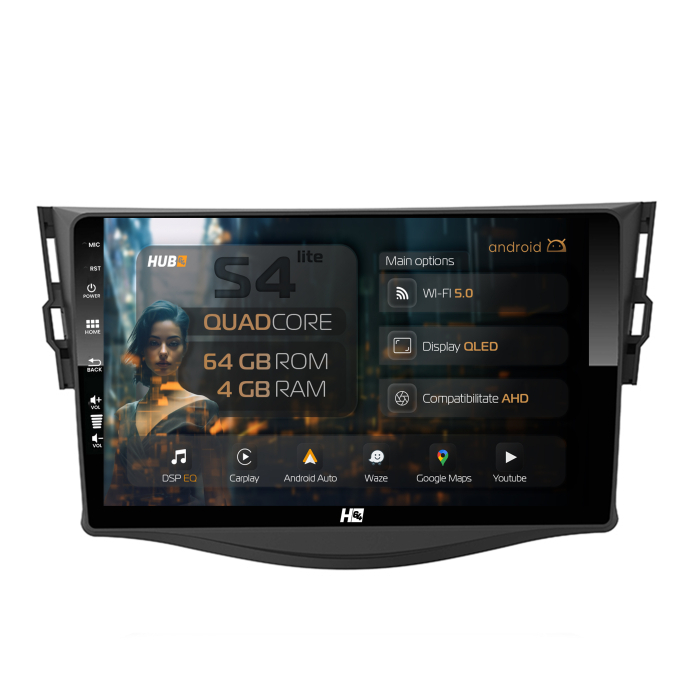 Android 13 Toyota RAV4 06-13 4GB QLED | Hub64.ro [1]