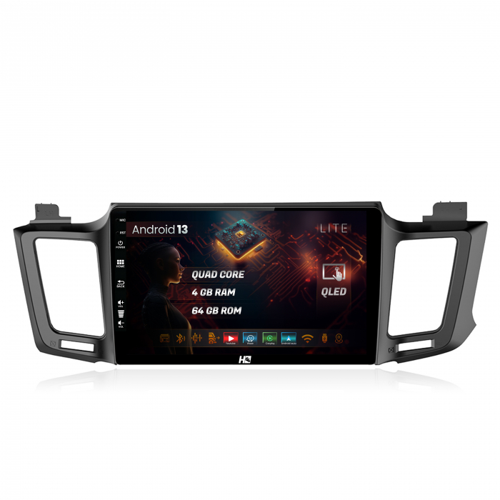 Navigatie Android 13 Toyota RAV4 2013 QLED | Hub64.ro [1]