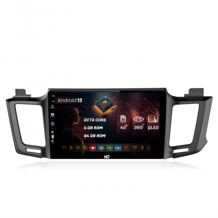 Navigatie Android 13 Toyota RAV4 2013 QLED | Hub64.ro [1]