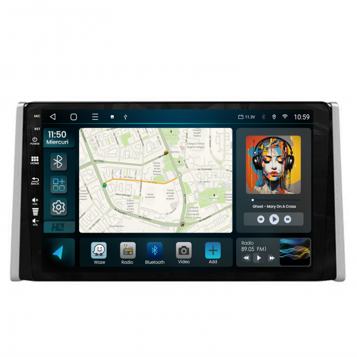 Carplay Android 13 Toyota RAV4 2018+ 8GB | Hub64.ro [2]